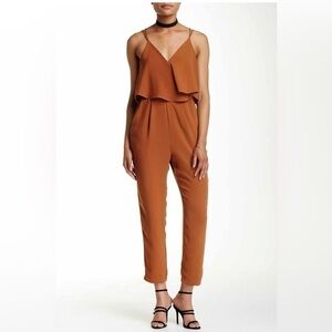 Rust orange brown jumpsuit